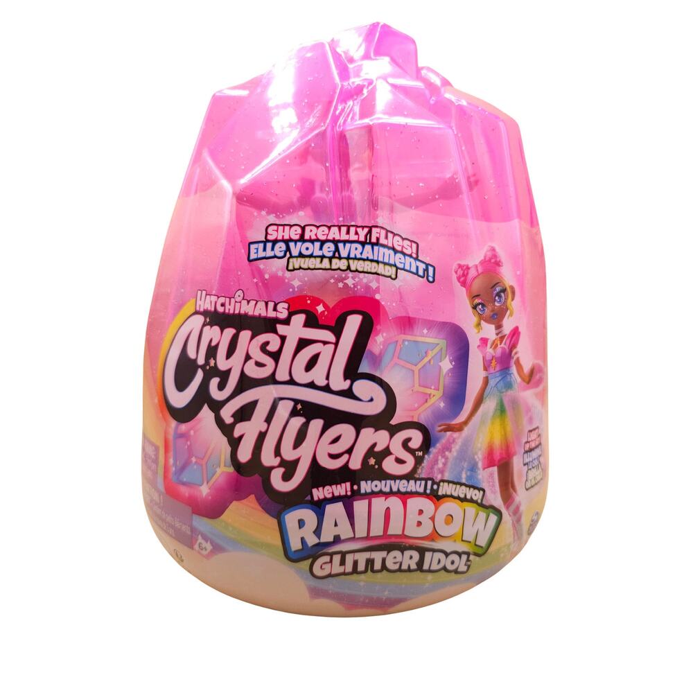 Hatchimals Crystal Flyers Rainbow Glitter Idol Flying Toy Lights Magical Sealed
